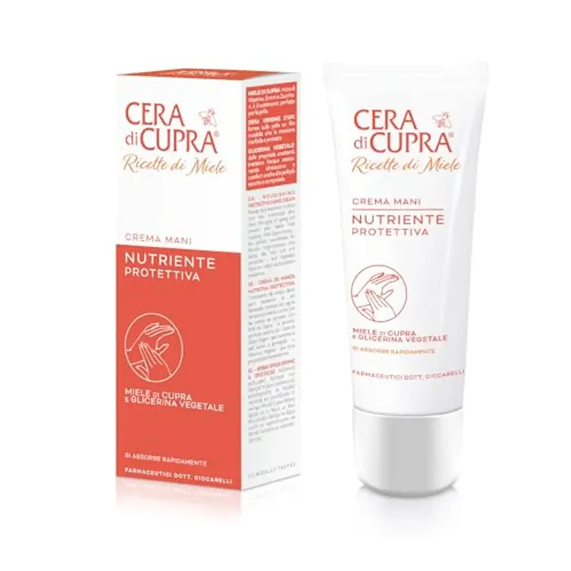 CERA DI CUPRA Crema Mani Nutriente Protettiva, Trattamento Quotidiano per le Mani, Nutre e Idrata la Pelle Donando Morbidezza e Comfort