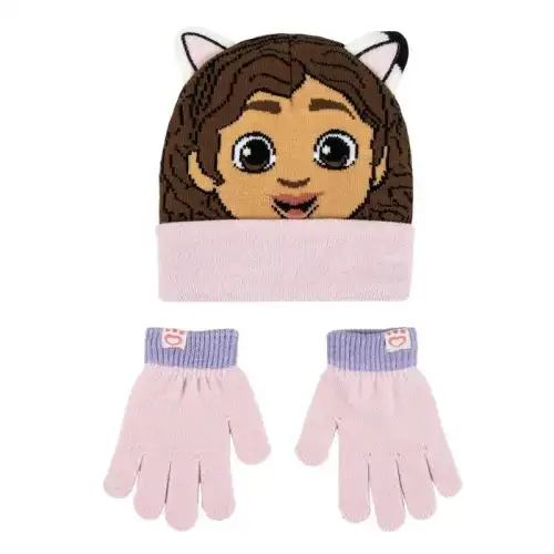 Cerda Set Berretto e Guanti Bambina Bimba Gabbys Dolls House Rose