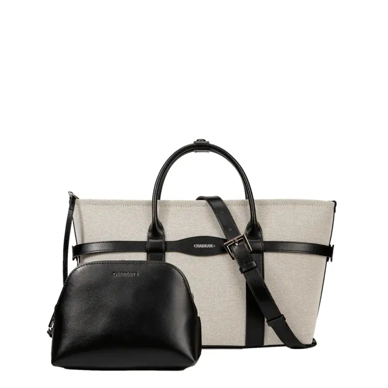 Chabrand Borsa a mano in sintetico con dettagli in pelle di vitello per donna Maëlys