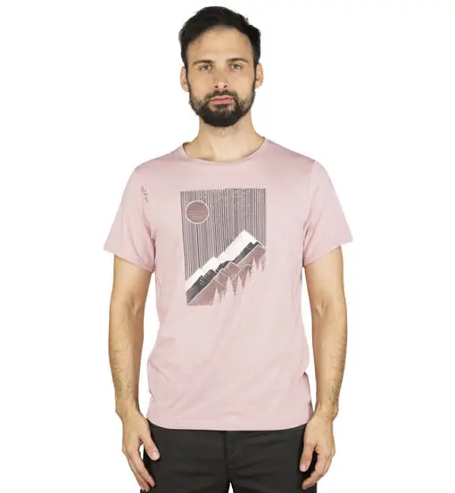 Chillaz Innsbruck Sunny Mountains M - T-shirt - uomo Dark Pink