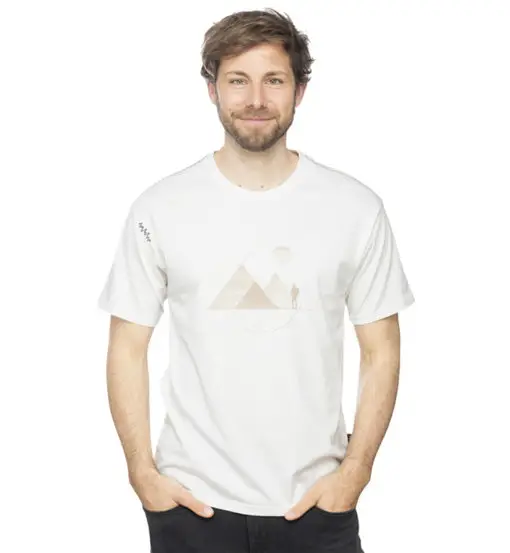 Chillaz Mountain Contours M - T-shirt - uomo White