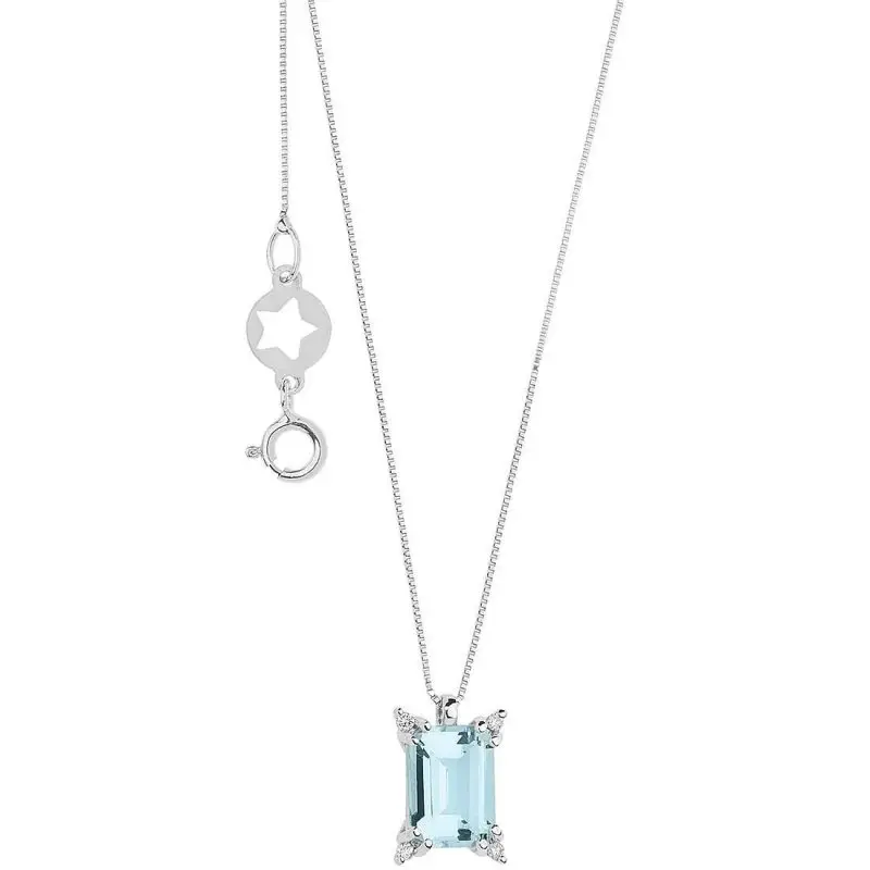 COMETE GIOIELLI Collana Donna Gioielli Comete Stelle Gemelle Oro Bianco