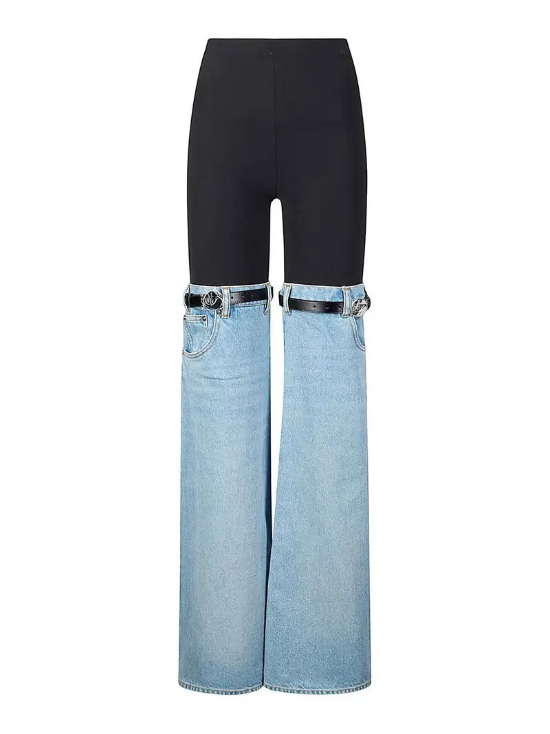 Coperni Pantaloni in denim ibrido