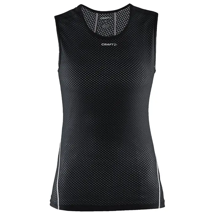 Maglia intima donna smanicata Cool Mesh superlight Nero