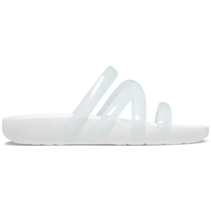 Ciabatte da donna Crocs Splash Glossy Strappy Blanc