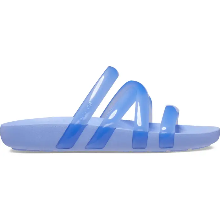 Ciabatte da donna Crocs Splash Glossy Strappy Bleu