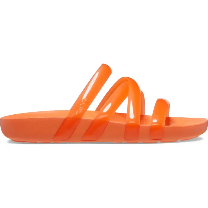 Ciabatte da donna Crocs Splash Glossy Strappy Orange