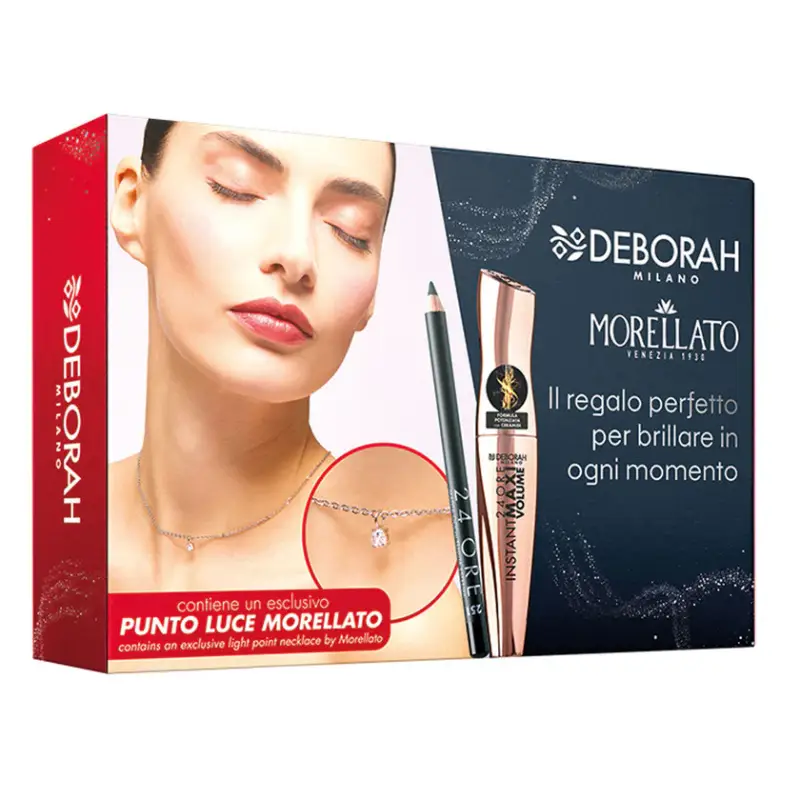 Deborah Beauty Kit & Morellato 01 Mascara Instant Maxi Volume, Matita Occhi E Collana 1 unità