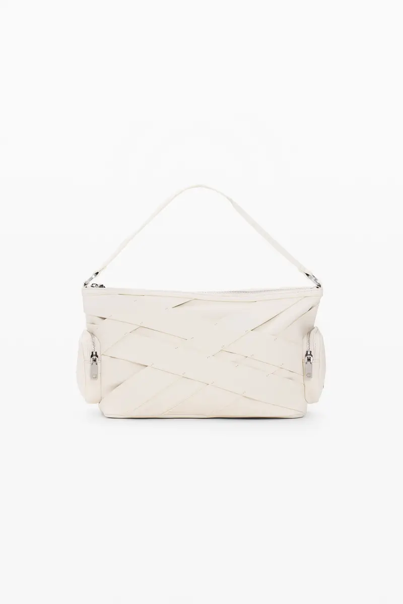 Borsa a Tracolla Donna Bianca Logo Bianco