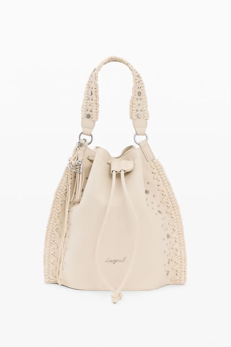 Borsa a Tracolla Zaino Donna Bianco Logo