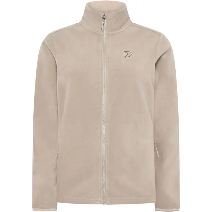 Pile con zip da donna Didriksons Viona Beige