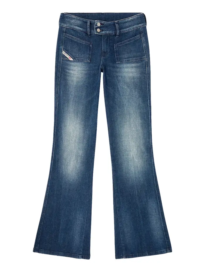 jeans a zampa diesel da donna - denim