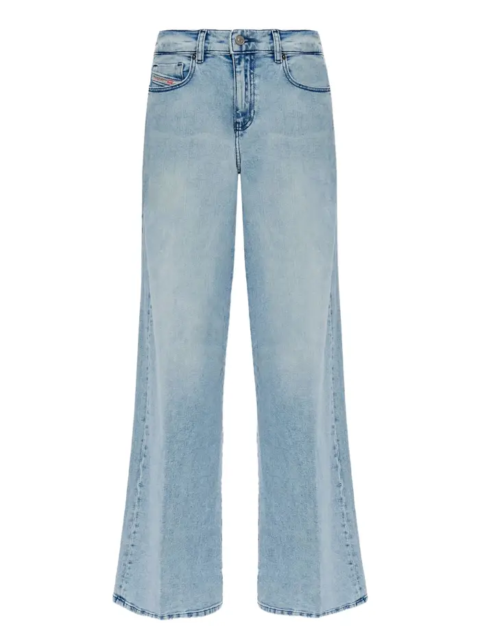 jeans wide diesel akemi 1978 da donna - denim
