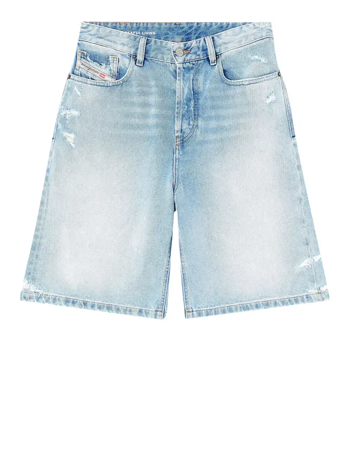 shorts jeans diesel da donna - denim