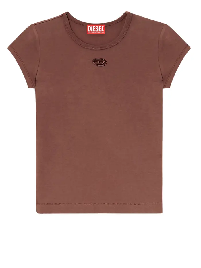 t-shirt diesel da donna - marrone