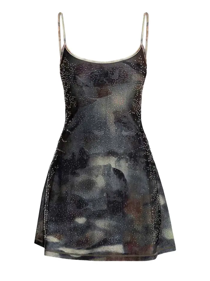 vestito mini diesel da donna - blu