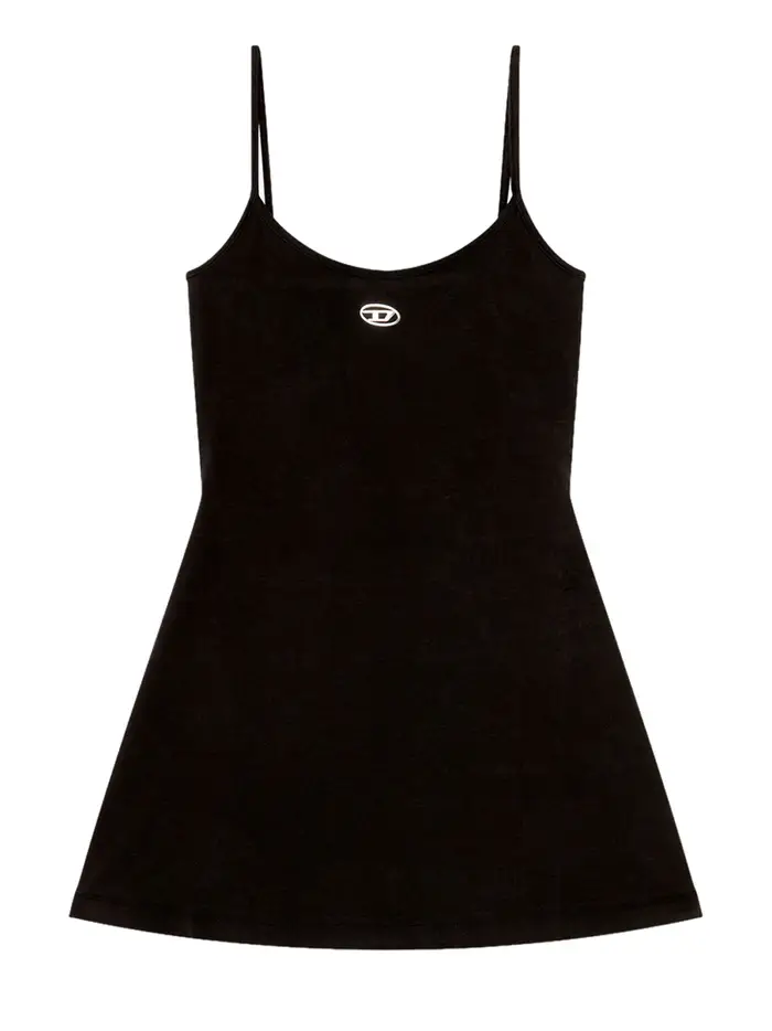 vestito mini diesel da donna - nero