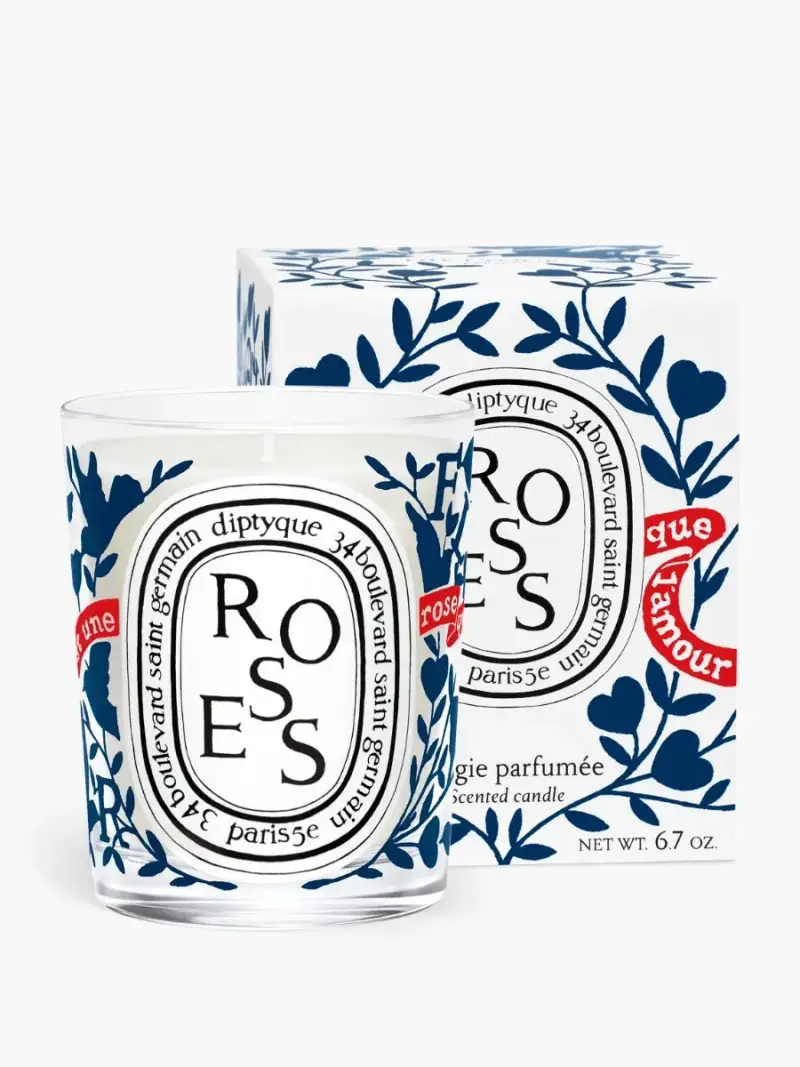 Diptyque Roses Candela San Valentino 190 GR