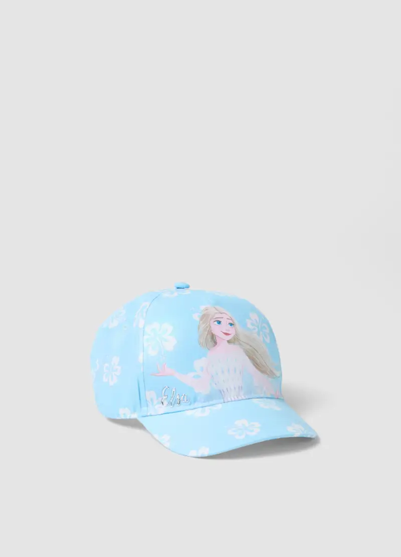 Disney Cappello Da Baseball Azzurro Da Bambina Con Stampa Frozen, Azzurro