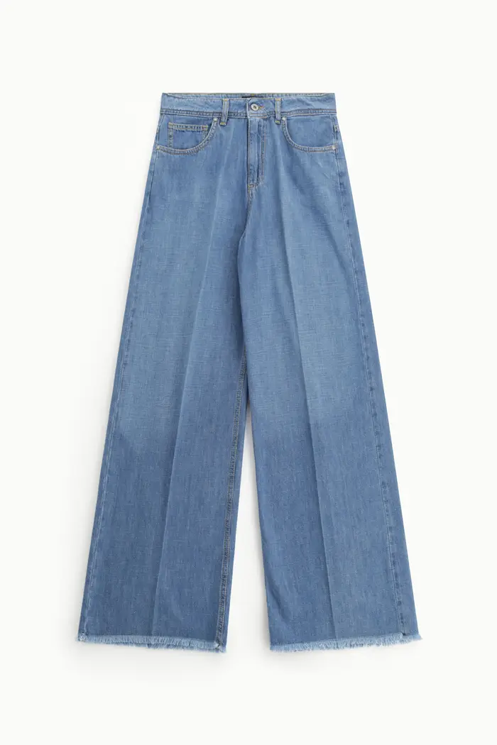 Dixie Jeans a gamba ampia con orlo vivace