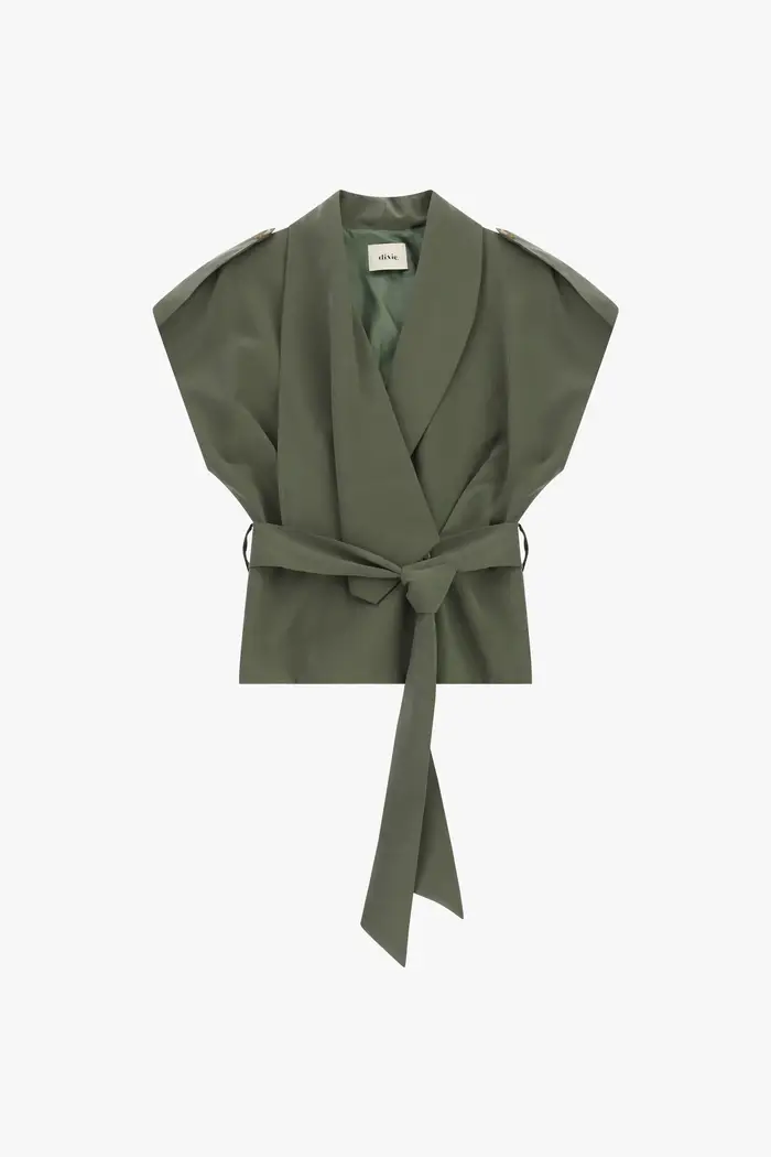 Dixie Outer jackets smanicato con fusciacca e spalle strutturate