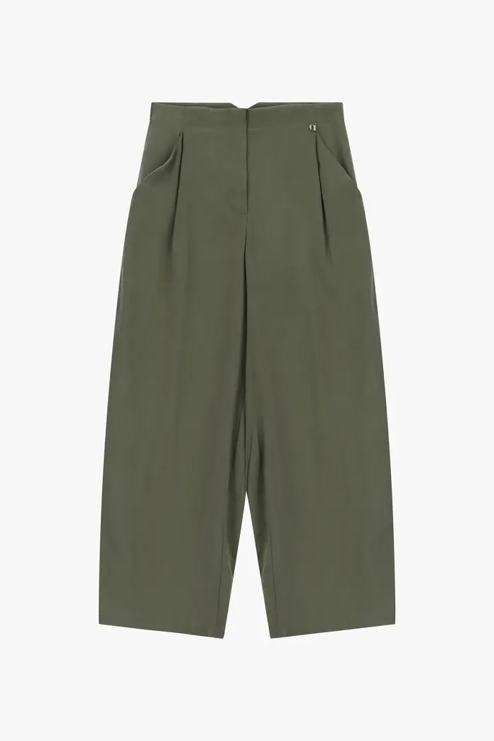 Dixie Pantaloni palazzo vita alta pinces