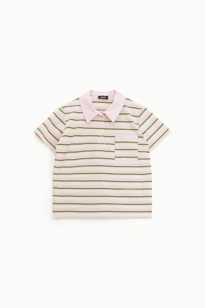 Dixie Polo con righe e colletto classico
