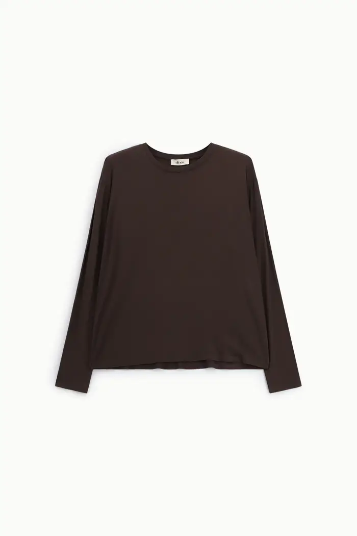 T-shirt a maniche lunghe con girocollo regular-fit