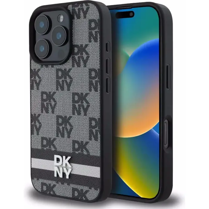 DKNY Cover per smartphone DKHCP16LPCPTSSK iPhone 16 Pro 6 3´´ Noir