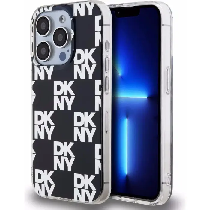 DKNY Cover per smartphone iPhone 15 Pro Max 6 7 Iml Noir