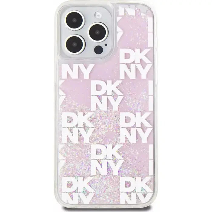 DKNY Cover per smartphone iPhone 15 Pro Max 6 7 Liquid Multi Rose