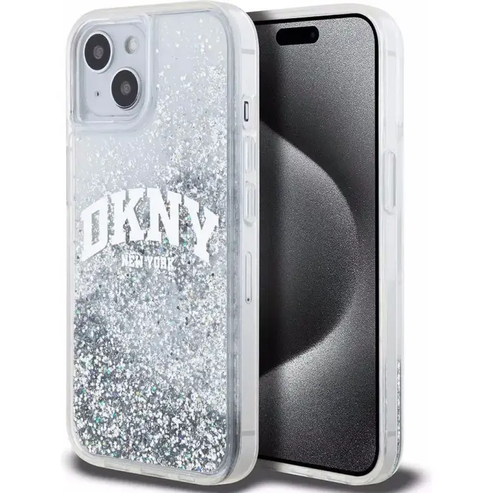 DKNY Cover per smartphone iPhone 151413 6 1 Biały Liquid Big Blanc