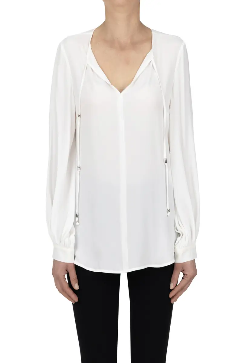 Dondup Camicia in crepè Bianco
