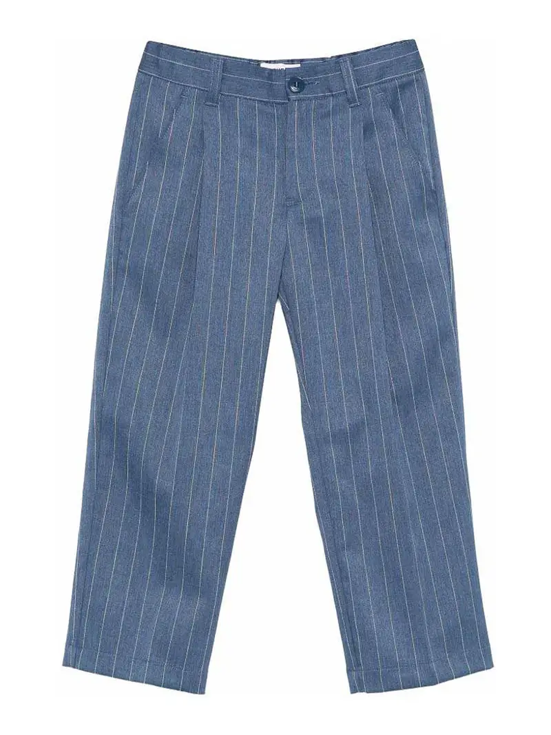 Dondup Pantaloni Gessati Blu