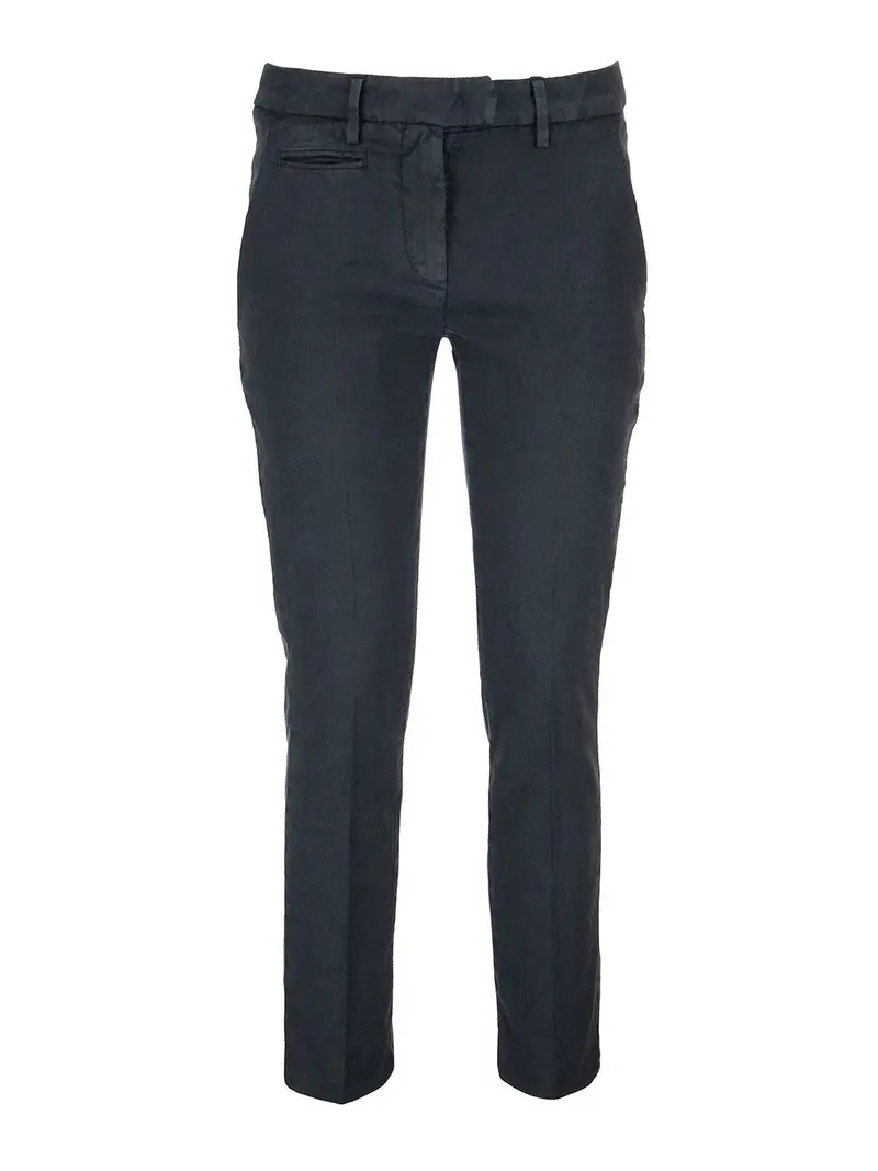 Dondup Pantaloni in misto lino Perfect Blu
