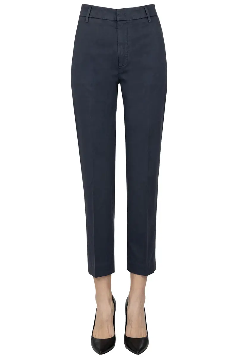 Dondup Pantaloni Nima Zip Nero