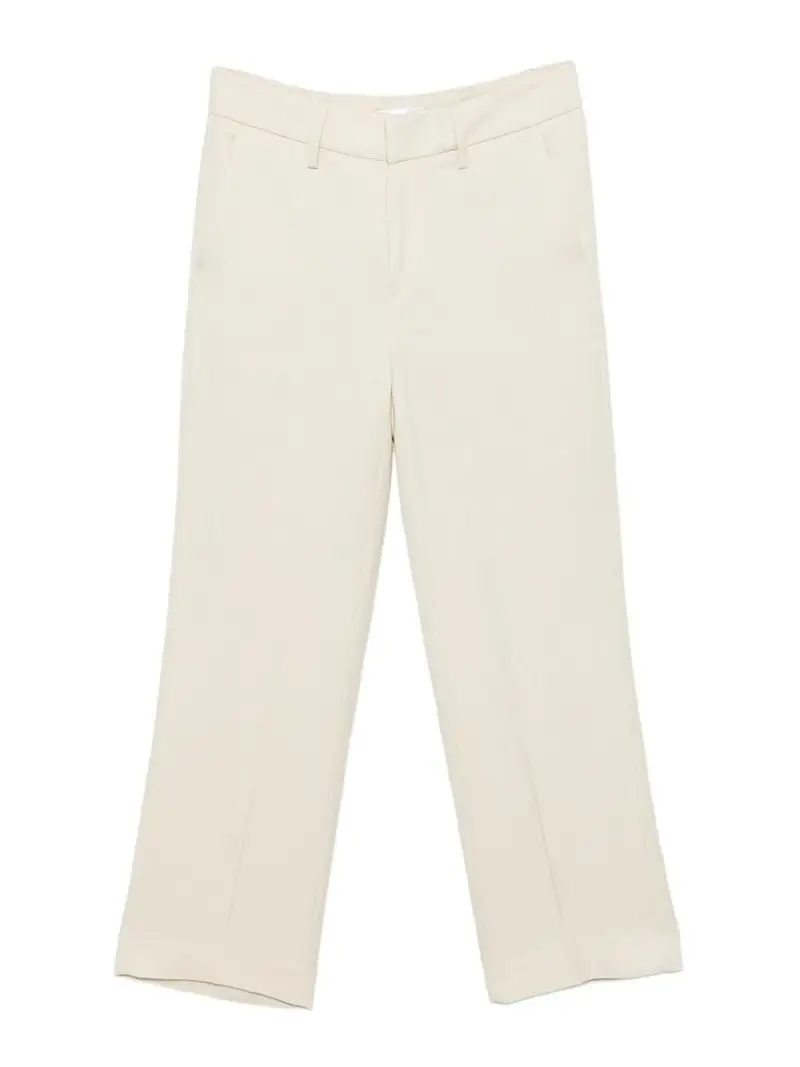 Dondup Pantaloni Svasati In Bianco Crema