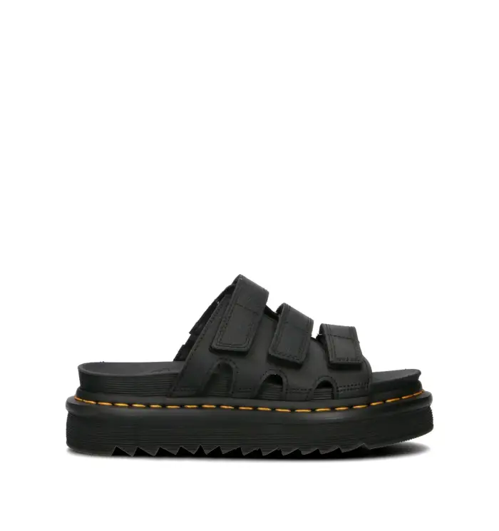 DR MARTENS Ciabatta donna nera in pelle Vario