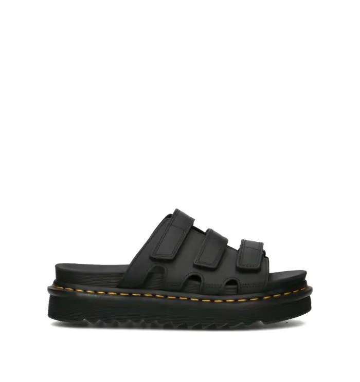 DR MARTENS Ciabatta uomo nera in pelle Vario