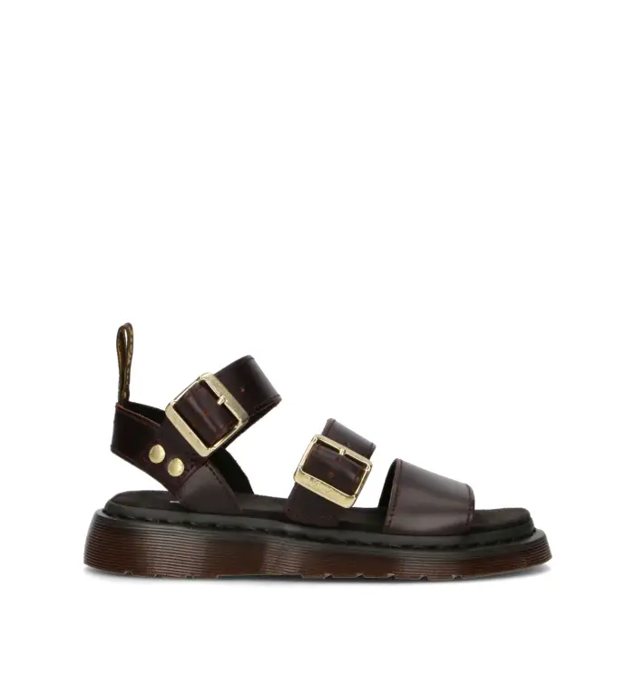 DR MARTENS Sandalo donna marrone in pelle Vario