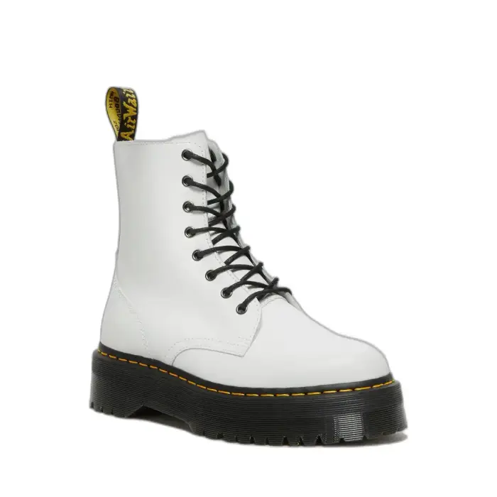 Stivaletti Dr Martens Jadon Polished Smooth Blanc