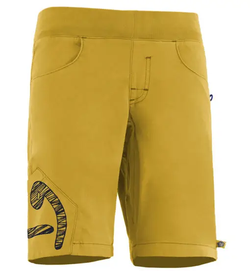 E9 B Pentago Peace - pantaloni corti arrampicata - bambino Yellow