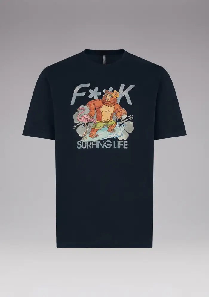 T-SHIRT CON GRAFICA MOOD FUNNY