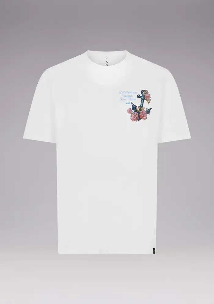 T-SHIRT CON GRAFICA MOOD MARINE