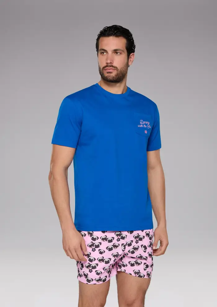 T-SHIRT CON TASCHINO MOOD TROPICAL