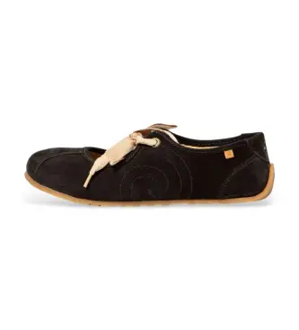 El Naturalista per donna 259361101005_001 N5936 Scarpe Ondina in pelle nera, Nero, Basso, Stringhe, Casual