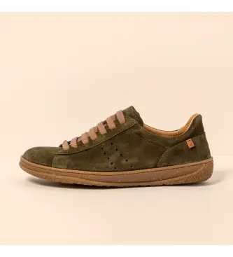 El Naturalista per uomo 2539512FE005_0G3 Sneakers in pelle N5395 Verde Amazonas, Basso, Stringhe, Casual