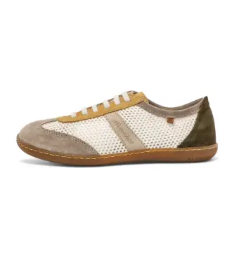 unisex 252931HK0005_ESP N5293 Sneakers El Viajero bianche, grigie (46), Bianco, Basso, Stringhe, Casual, Grigio