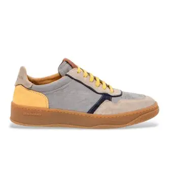 unisex 2584412GT005_0MU N5844 Sneakers in pelle grigio Geo (46), Basso, Stringhe, Casual