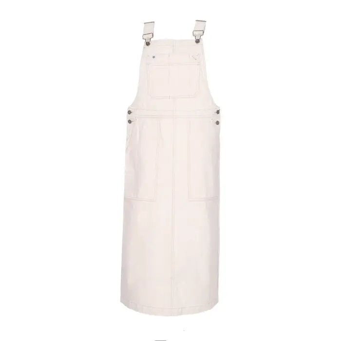 Salopette Donna W Dungaree Denim Dress Natural